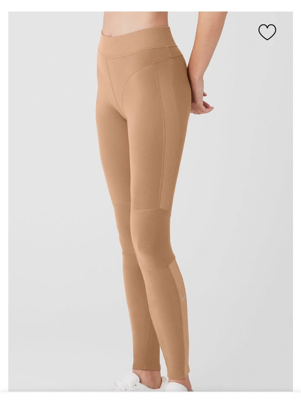 ALO Alosoft Head Start legging toasted almond NWT S (Fit056)